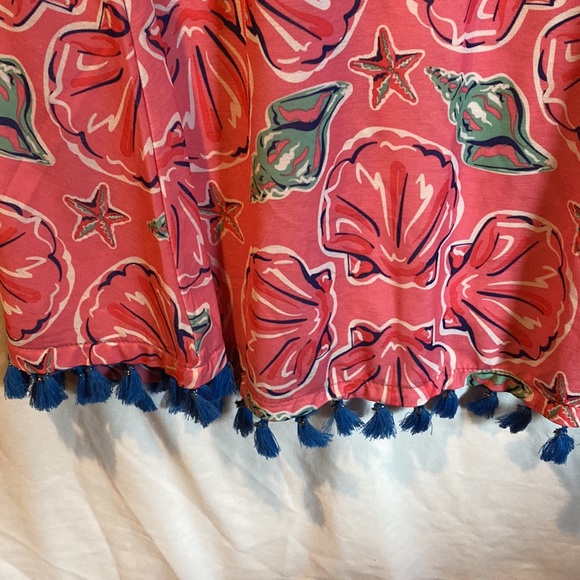 Simply Southern dress lightweight short sleeves pink background - Picture 2 of 4